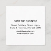 指プリント捜査官セキュリティ探偵 スクエア名刺 (裏面)