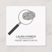 指プリント捜査官セキュリティ探偵 スクエア名刺 (正面)