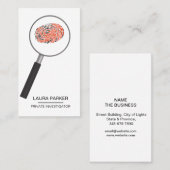 指プリント捜査官セキュリティ探偵 名刺 (正面/裏面)