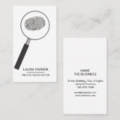 指プリント私立探偵 名刺 (正面/裏面)