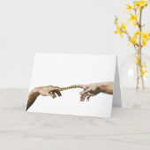 指中国のトラップ誕生日カード カード (黄色い花)