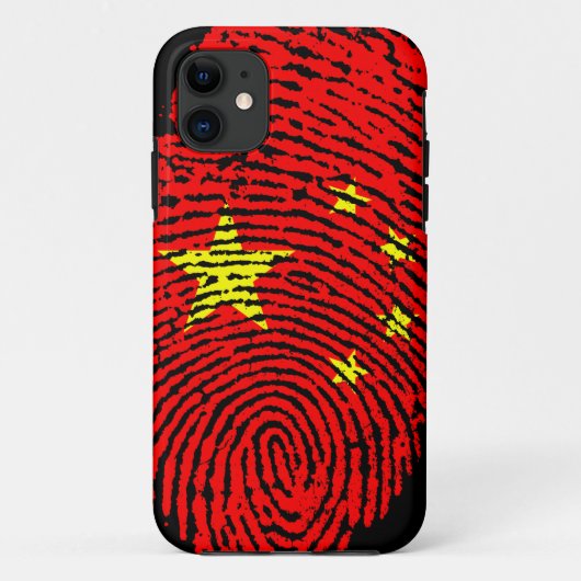 指中国の紋旗 Case-Mate iPhoneケース (裏面)