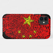 指中国の紋旗 Case-Mate iPhoneケース (裏面(横))