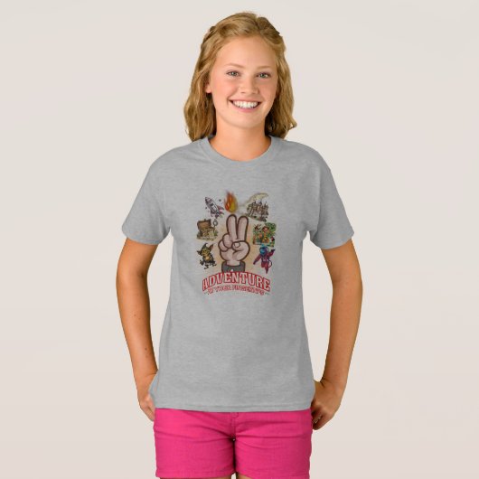 指先で冒険 Tシャツ (正面フル)