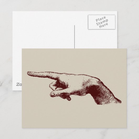 指先指 ポストカード (正面/裏面)