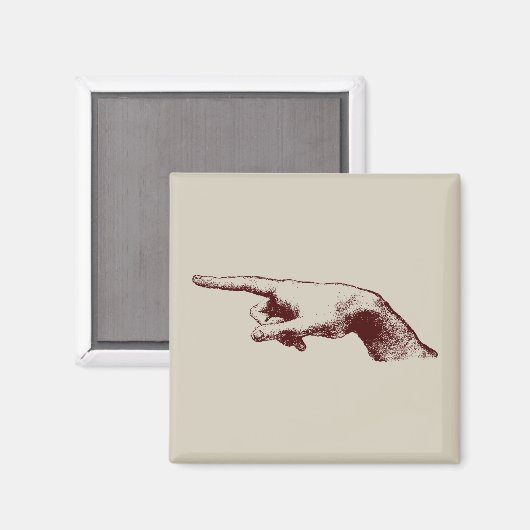 指先指 マグネット (正面/裏面)