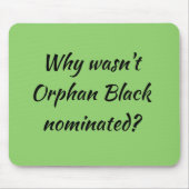 指名された孤児の黒がなぜなかったか孤児の黒いファンか。 マウスパッド (正面)