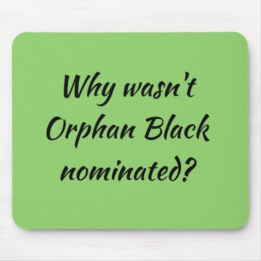 指名された孤児の黒がなぜなかったか孤児の黒いファンか。 マウスパッド (正面)