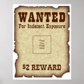 指名手配おもしろいポスター ポスター (正面)