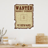 指名手配おもしろいポスター ポスター (キッチン)