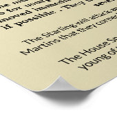 指名手配のスターリングとハウススパロウ ポスター (角)