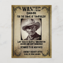 指名手配のポスターはがき ポストカード