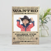 指名手配のポスターキッズパーティー 招待状 (スタンド正面)