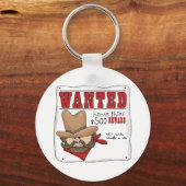 指名手配のポスターキーリング キーホルダー (正面)