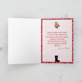 指名手配のポスター誕生日グリーティングカード カード (内部)