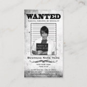 指名手配のポスター 名刺 (正面)