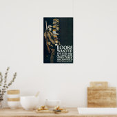 指名手配の書籍 ポスター (キッチン)