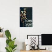 指名手配の書籍 ポスター (ホームオフィス)