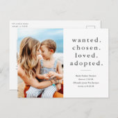 指名手配の最愛の採用ミニマル写真採用 ポストカード (正面/裏面)