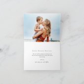 指名手配の最愛の採用ミニマル写真採用 案内状 (内部)