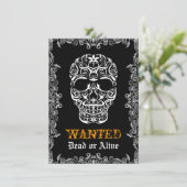 指名手配の死者またはアライブハロウィーンスカル招待状 招待状 (スタンド正面)