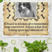 指名手配の犬 キッチンタオル (折り畳み)