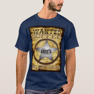 指名手配コーヒースリンガーバおもしろいリスタことわざ Tシャツ