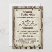 指名手配スタイルBBQ招待状 招待状 (裏面)