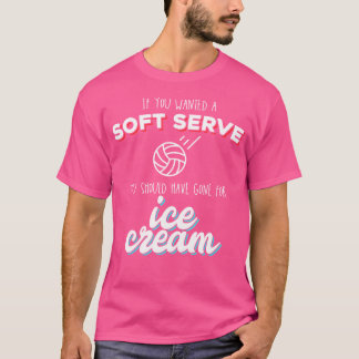 指名手配ソフトクリームおもしろいバレーボールパン Tシャツ