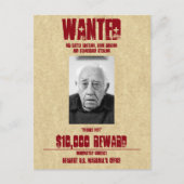 指名手配ポスタカスタムーテンプレートはがき ポストカード (正面)