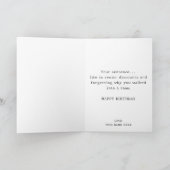 指名手配ポスターおもしろいシニアハッピーバースデー カード (内部)