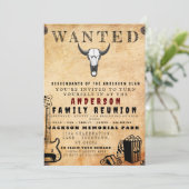 指名手配ポスターファミリー懇親会バーベキュー招待状 招待状 (スタンド正面)