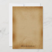 指名手配ポスターファミリー懇親会バーベキュー招待状 招待状 (裏面)