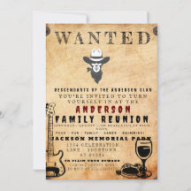 指名手配ポスターファミリー懇親会バーベキュー招待状