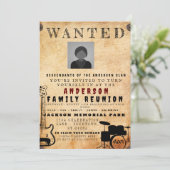 指名手配ポスターファミリー懇親会バーベキュー招待状 招待状 (スタンド正面)