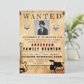 指名手配ポスターファミリー懇親会バーベキュー招待状 招待状 (スタンド正面)