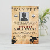 指名手配ポスターファミリー懇親会バーベキュー招待状 招待状 (スタンド正面)