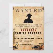 指名手配ポスターファミリー懇親会バーベキュー招待状