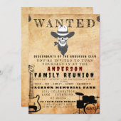 指名手配ポスターファミリー懇親会バーベキュー 招待状 (正面/裏面)