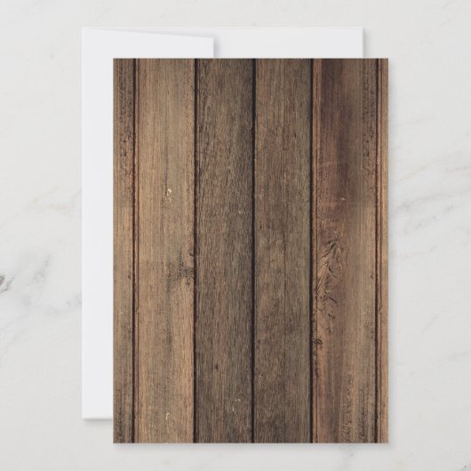 指名手配ポスターボーイファースト誕生日カウボーイ 招待状 (裏面)