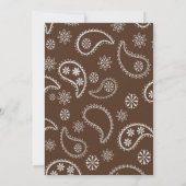 指名手配ポスター女性のカーボーイ/カウボーイ誕生日 招待状 (裏面)