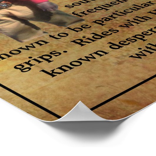 指名手配ポスター汚れ段 ポスター (角)