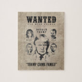 指名手配ポスター:トランプ犯罪一家 ジグソーパズル (縦)
