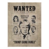 指名手配ポスター:トランプ犯罪一家 ポスター (正面)