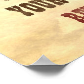 指名手配ポスター |ワイルドウエスト写真テンプレート ポスター (角)