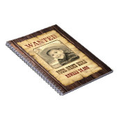 指名手配ポスター |ヴィンテージワイルドウエスト写真テンプレートN ノートブック (右側)