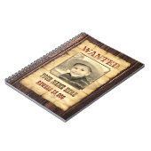 指名手配ポスター |ヴィンテージワイルドウエスト写真テンプレートN ノートブック (左側)