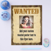 指名手配ポスター、ヴィンテージ写真枠 チラシ (シングル)