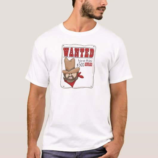 指名手配ポスター Tシャツ (正面)