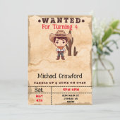 指名手配誕生日ボーイカントリーウェスタン 招待状 (スタンド正面)